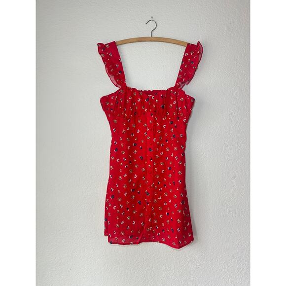 Princess Polly red floral mini dress - Picture 2 of 6